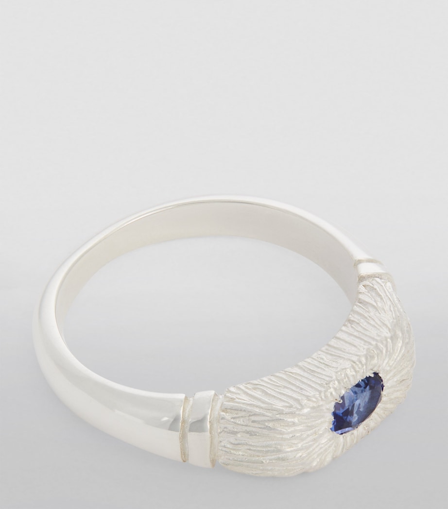 Sterling Silver and Sapphire Hand Me Down Ring SILVER (925) Image 3
