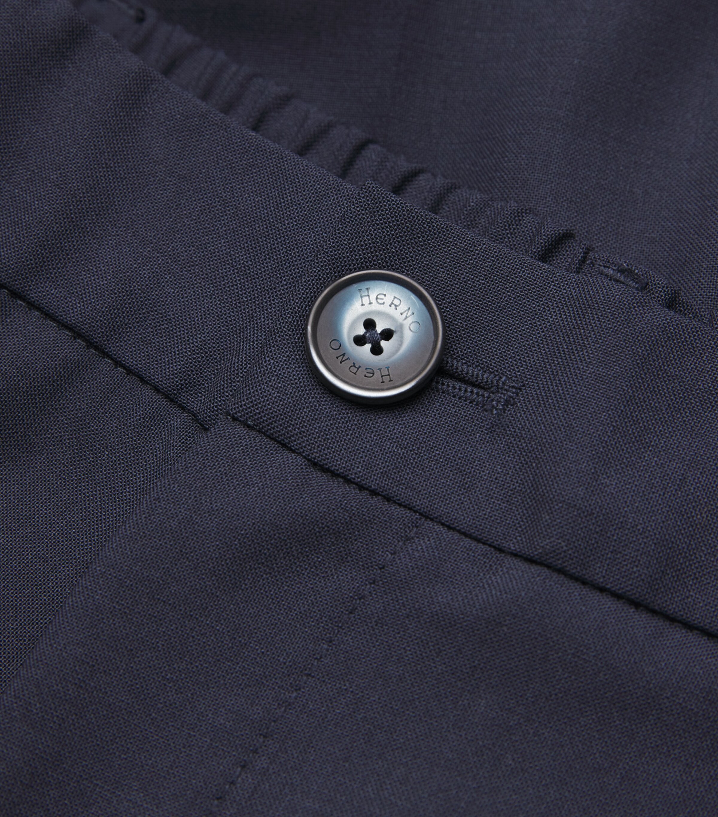 Stretch Virgin Wool Trousers 9200 BLUE Image 5