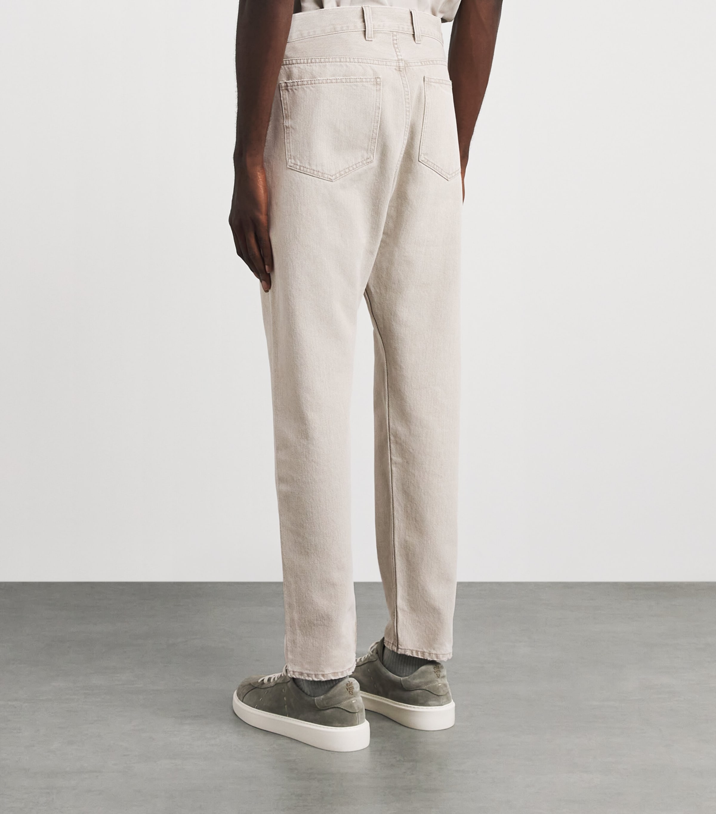 Eleventy Mens Cotton Slim Jeans Cardamomo Chiaro Image 5