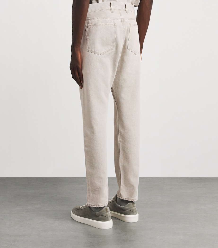Eleventy Mens Cotton Slim Jeans Cardamomo Chiaro Image 5