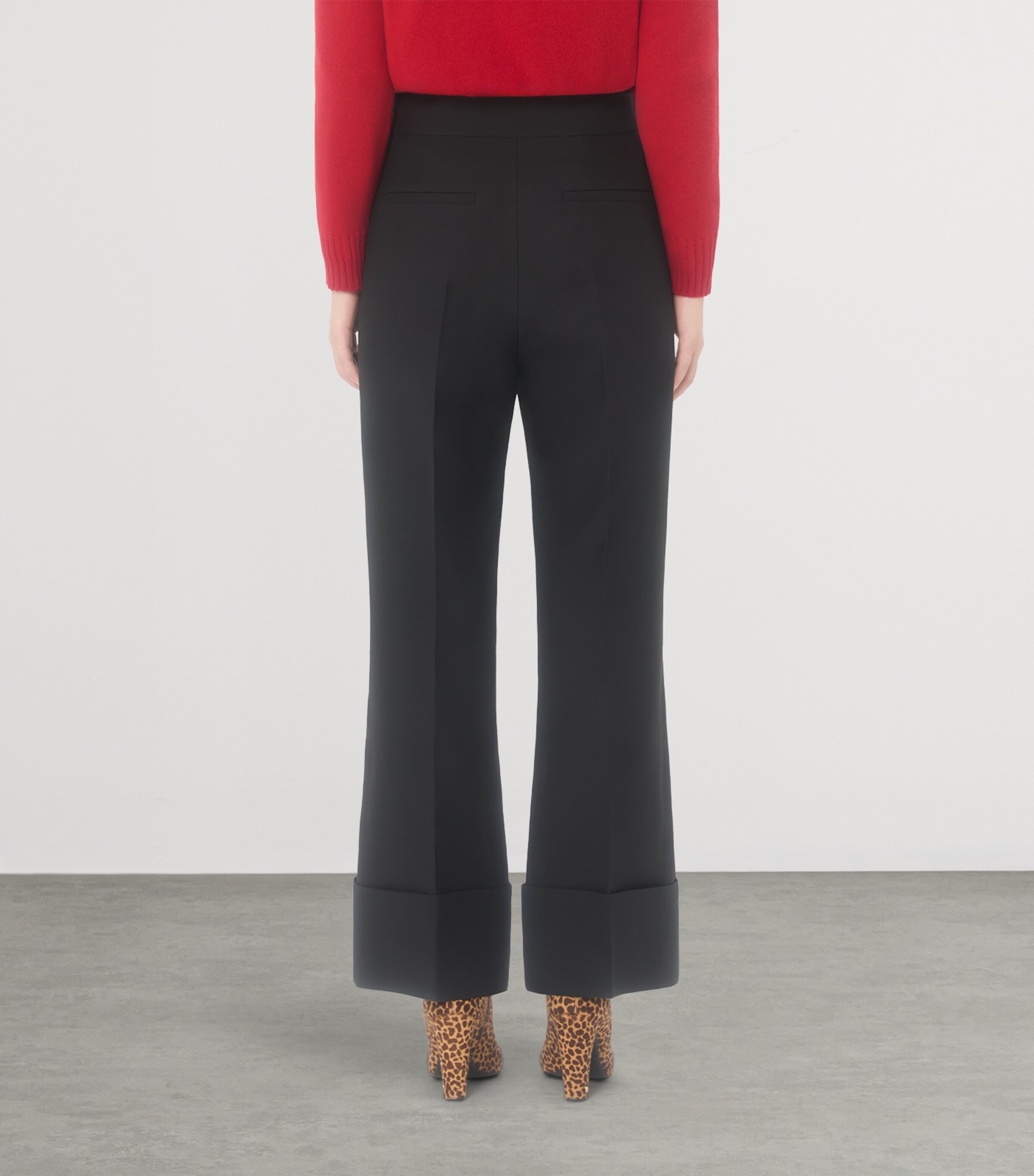 Valentino Womens Silk Wide-Leg Trousers Image 4
