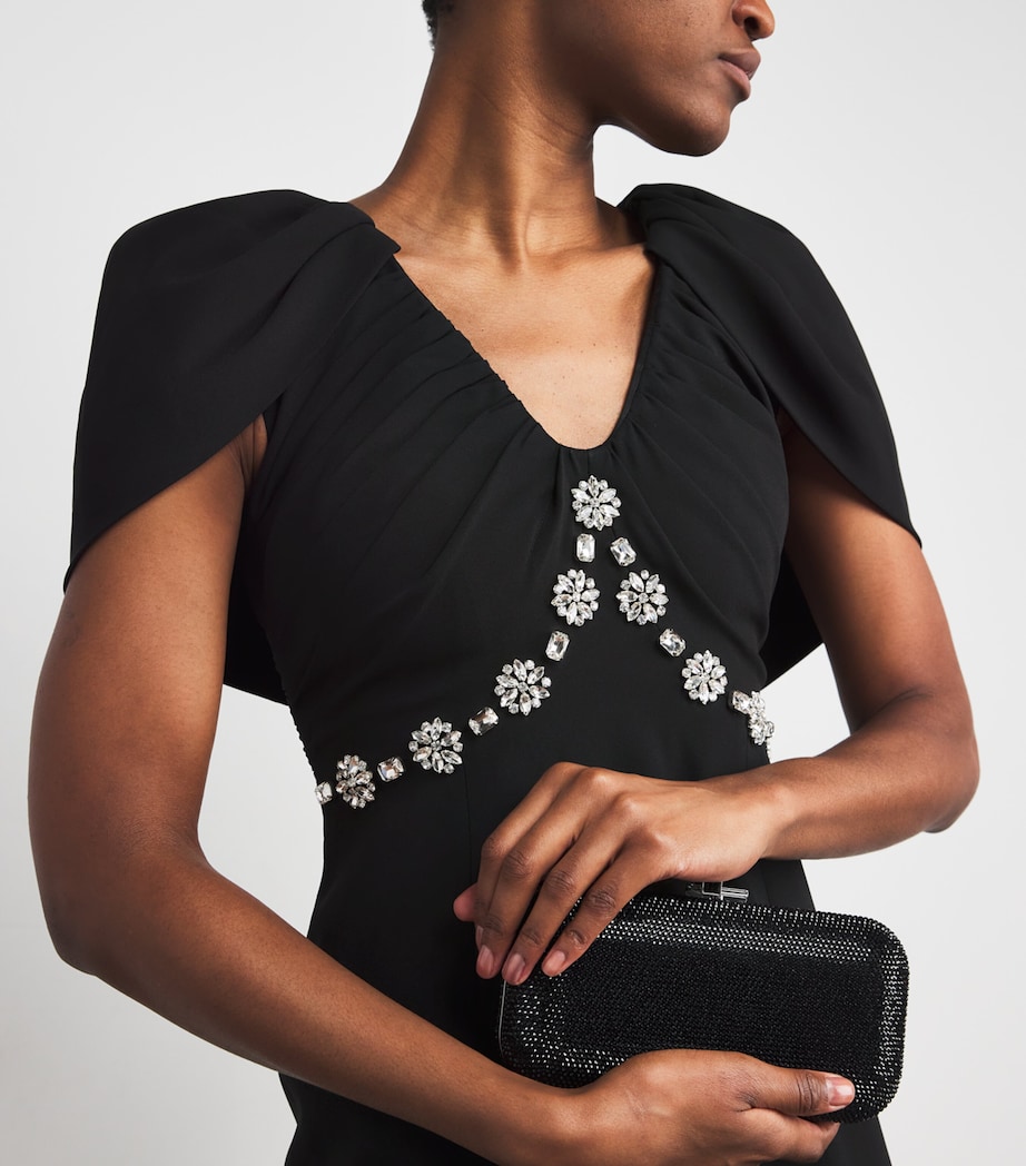 Martha V-Neck Maxi Dress BLACK Image 4