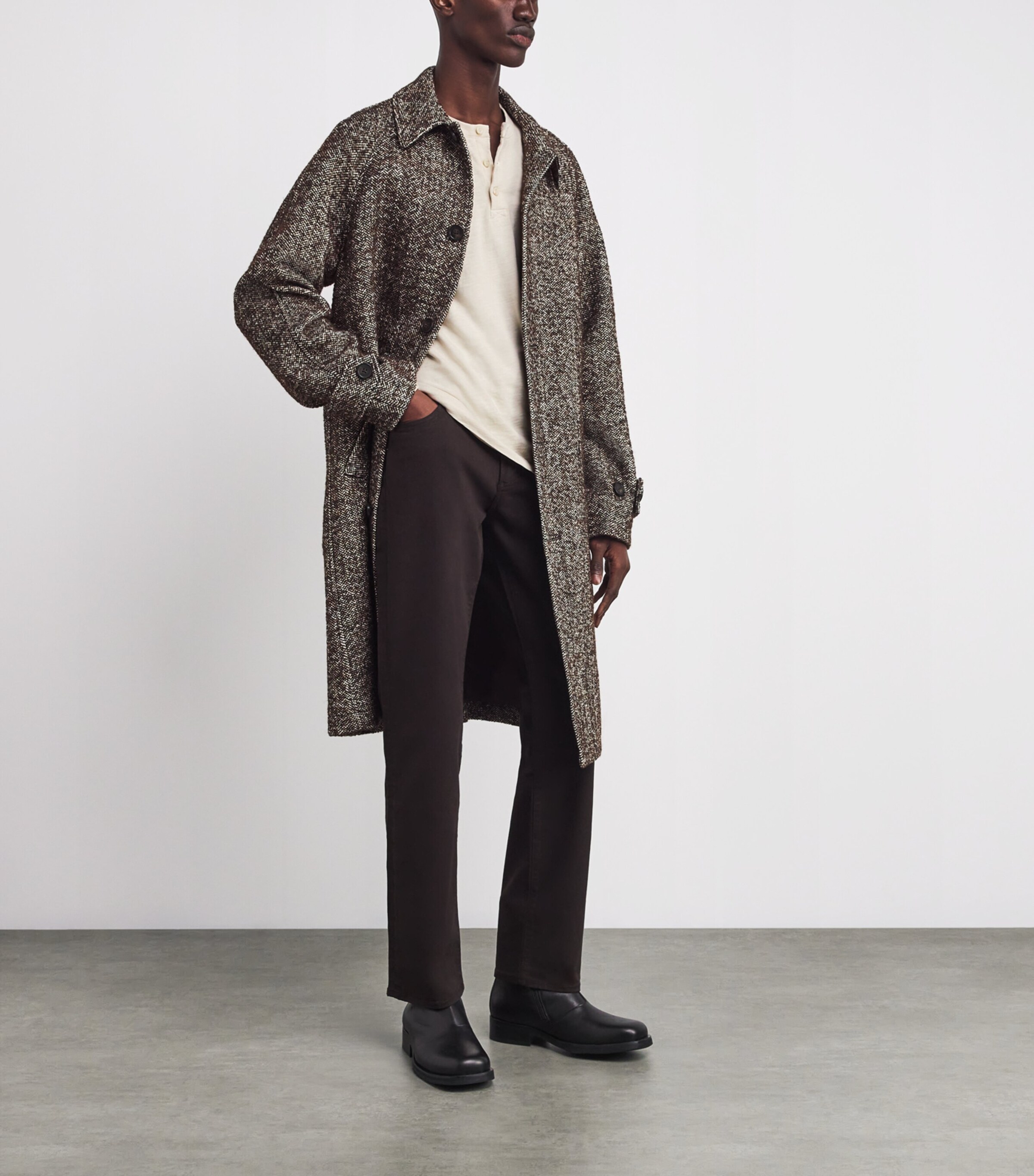 Cotton Henley T-Shirt ECR Image 2