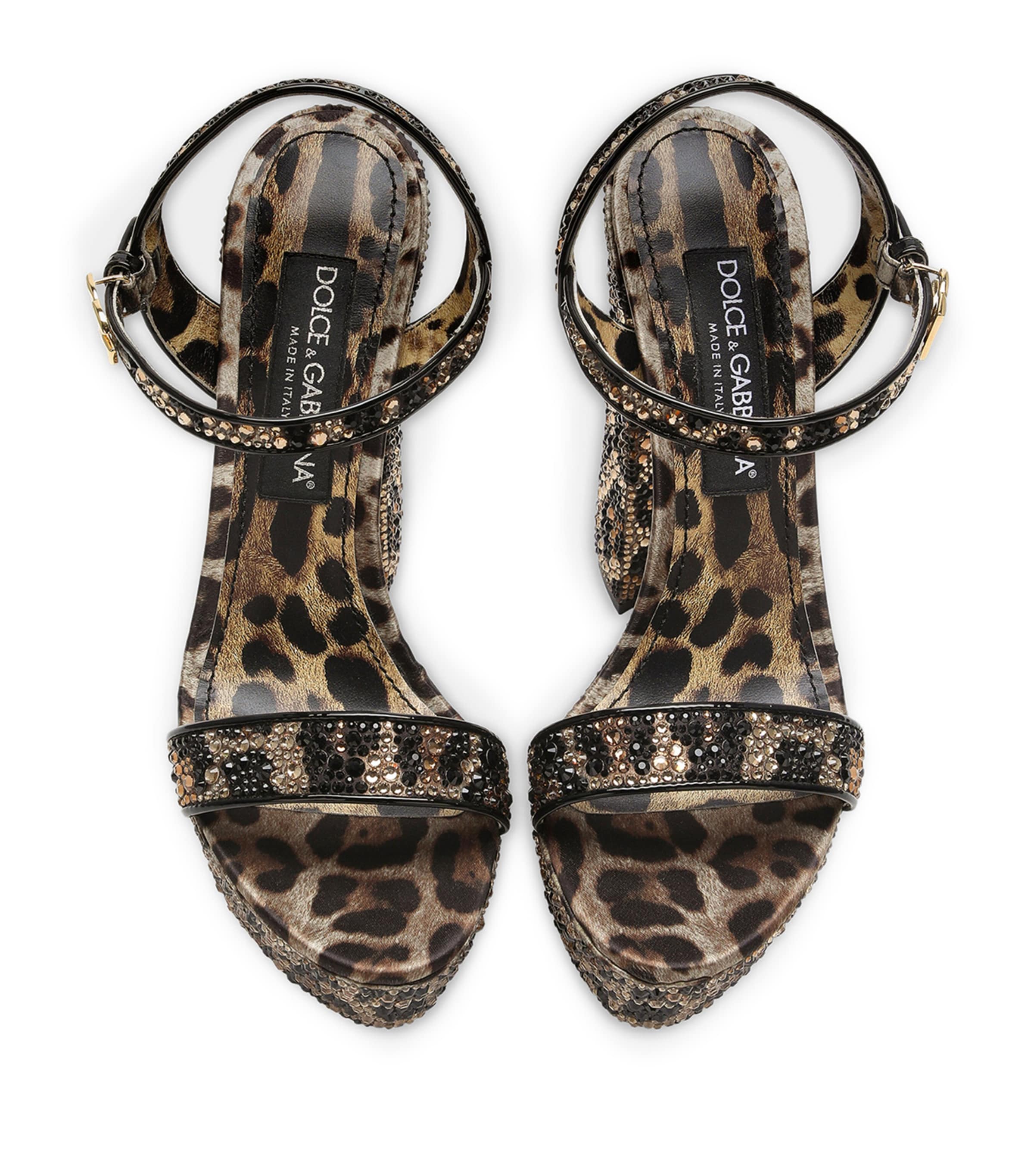 Rhinestone-Embellished Platform Sandals 105 HY13M-LEO NEW Image 3