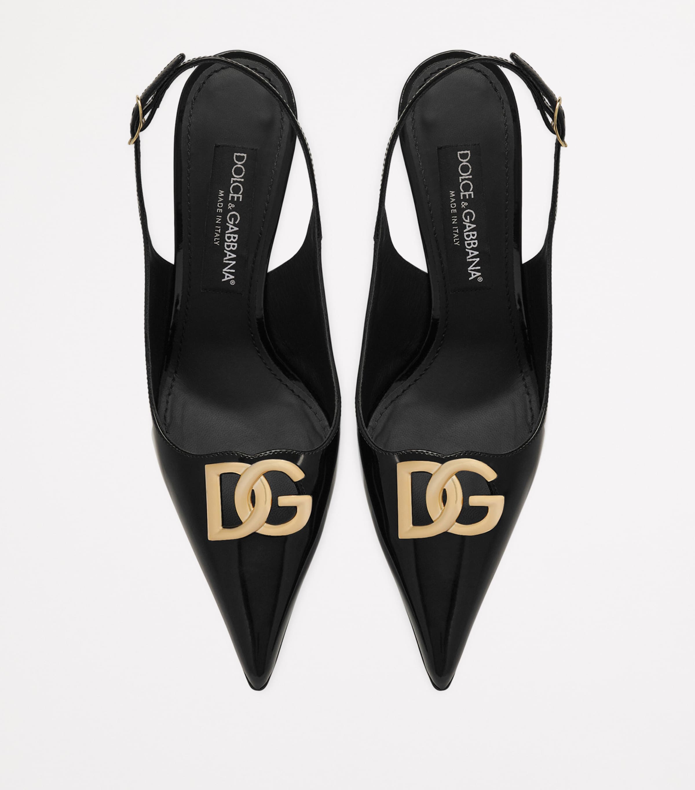 Dolce & Gabbana Multi Patent Leather Slingback Pumps 90