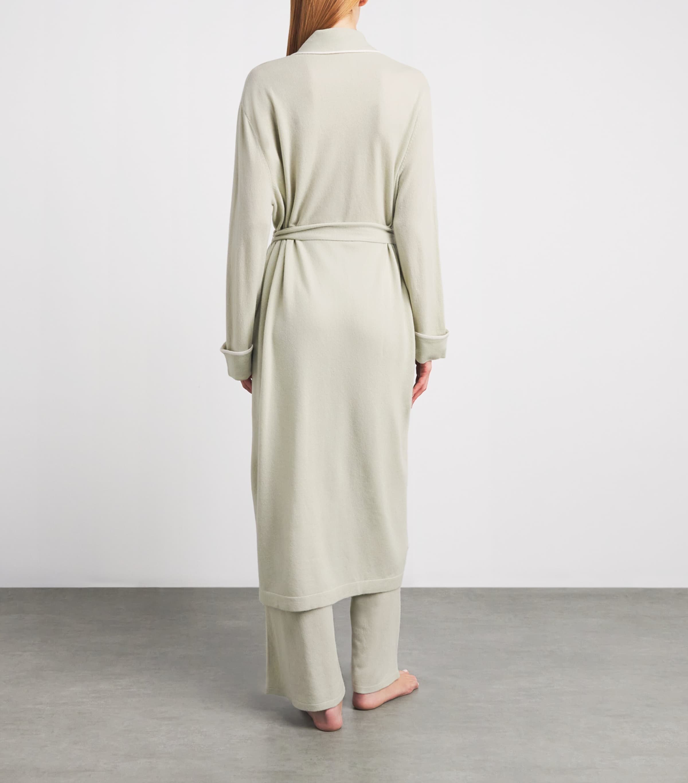 arch 4 Womens Kid Cashmere Whitehall Place Robe Laurel Green Image 5