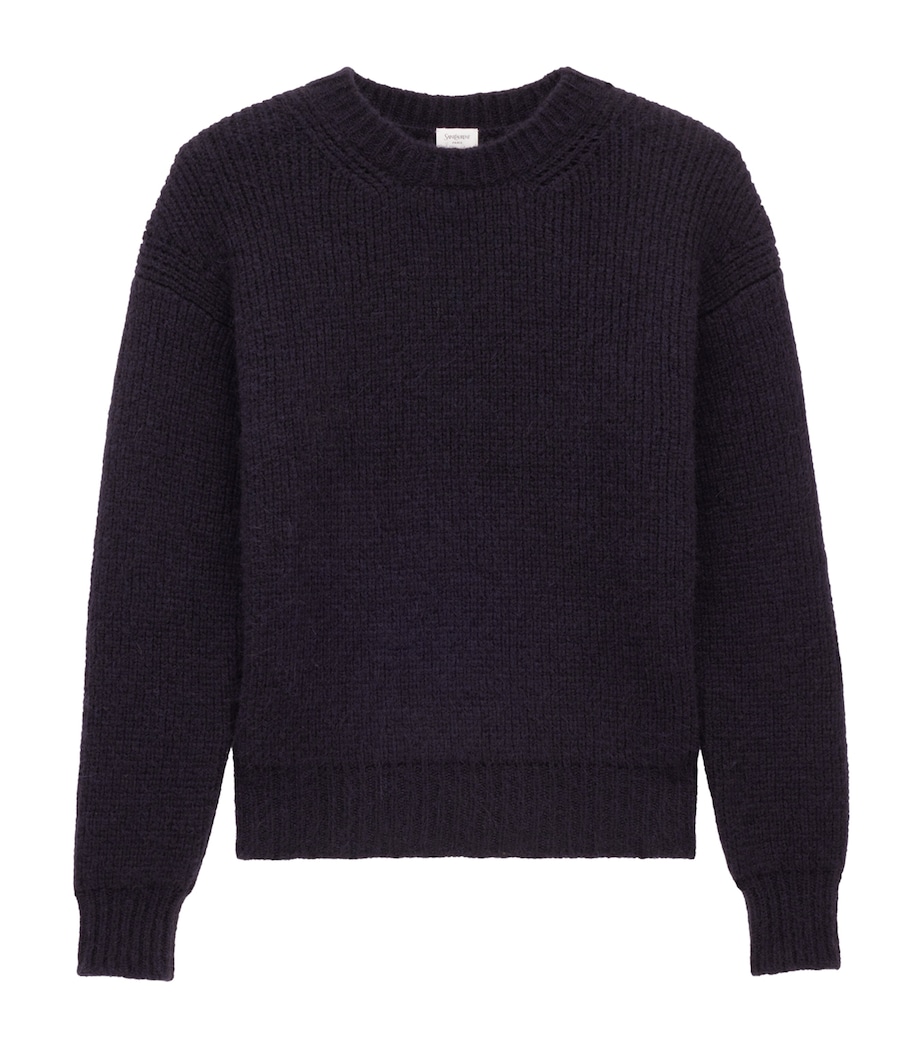 Alpaca Wool-Blend Crew-Neck Sweater 4044 Image 1