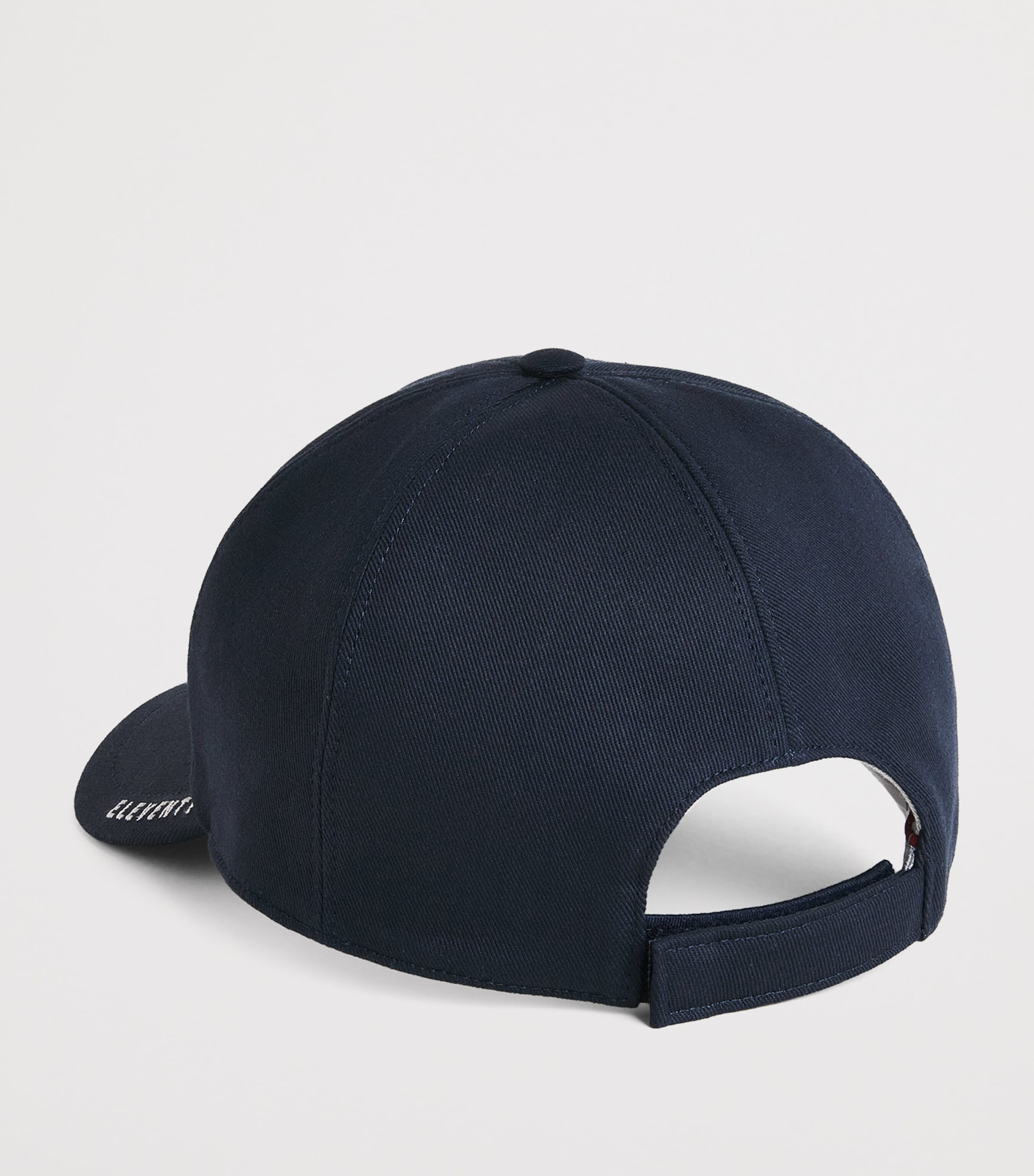 Eleventy Embroidered Logo Baseball Cap Blu Image 3