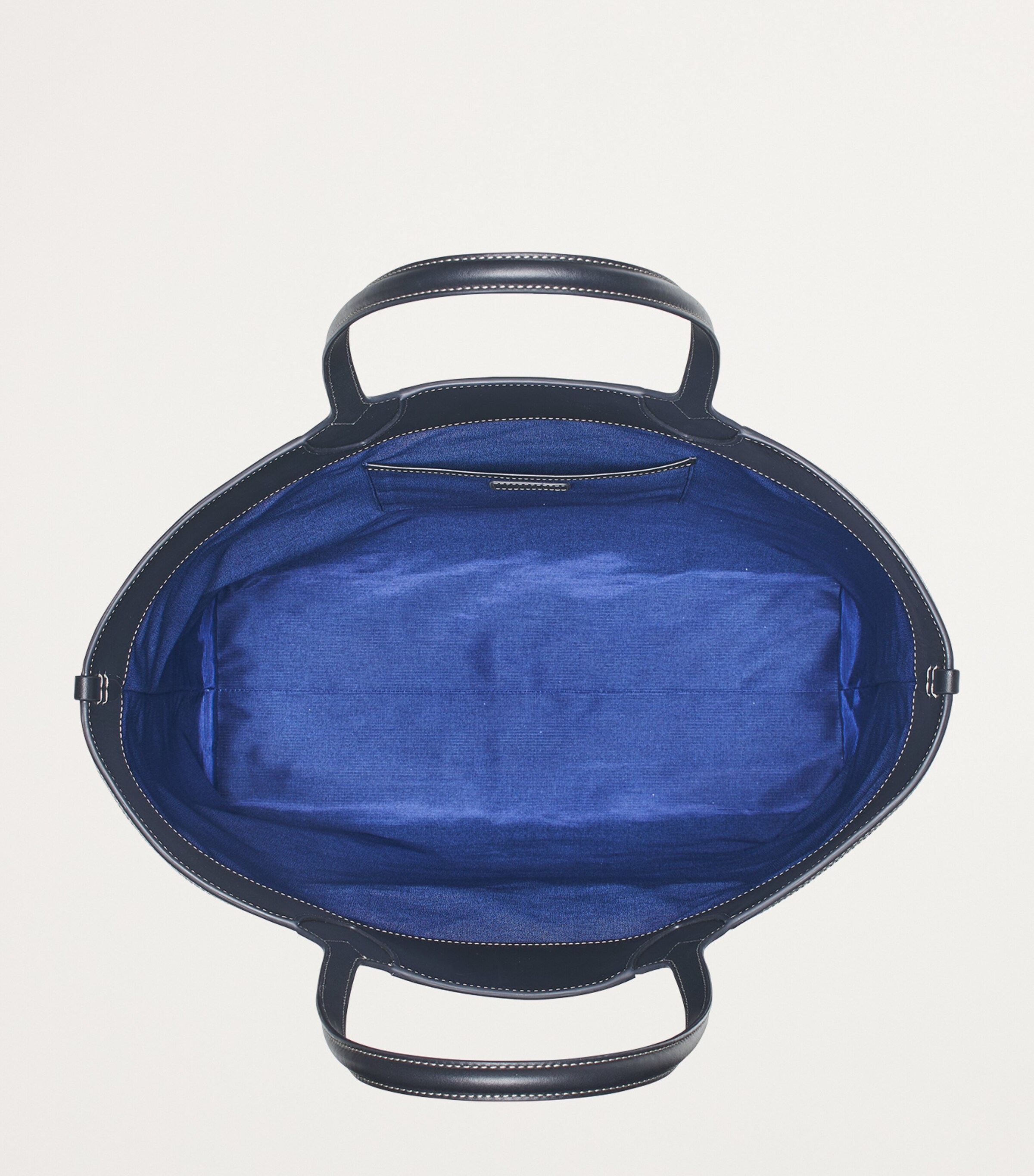 Aspinal Of London Canvas-Leather Resort Bag Navy Image 3