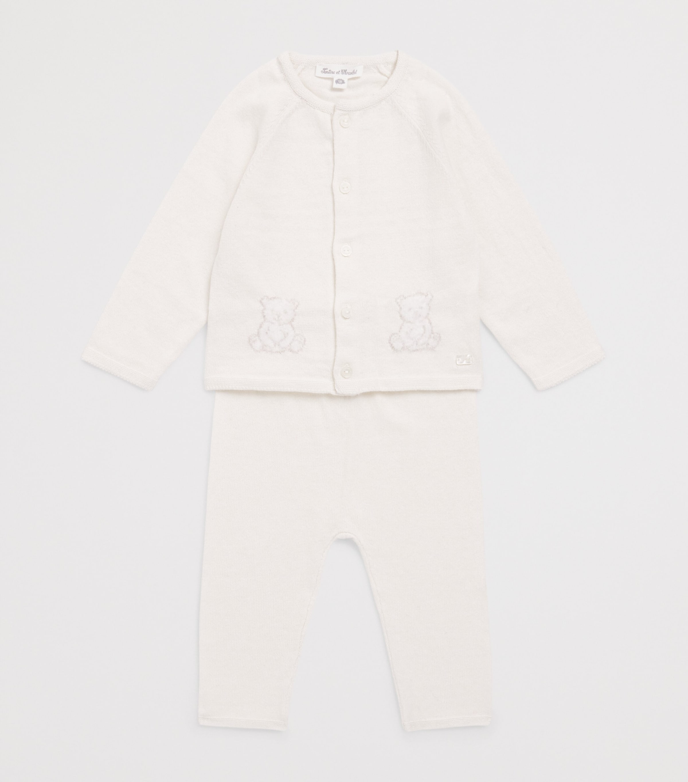 Tartine et Chocolat Cotton-Cashmere Cardigan and Leggings Set (0-24 Months) Image 3