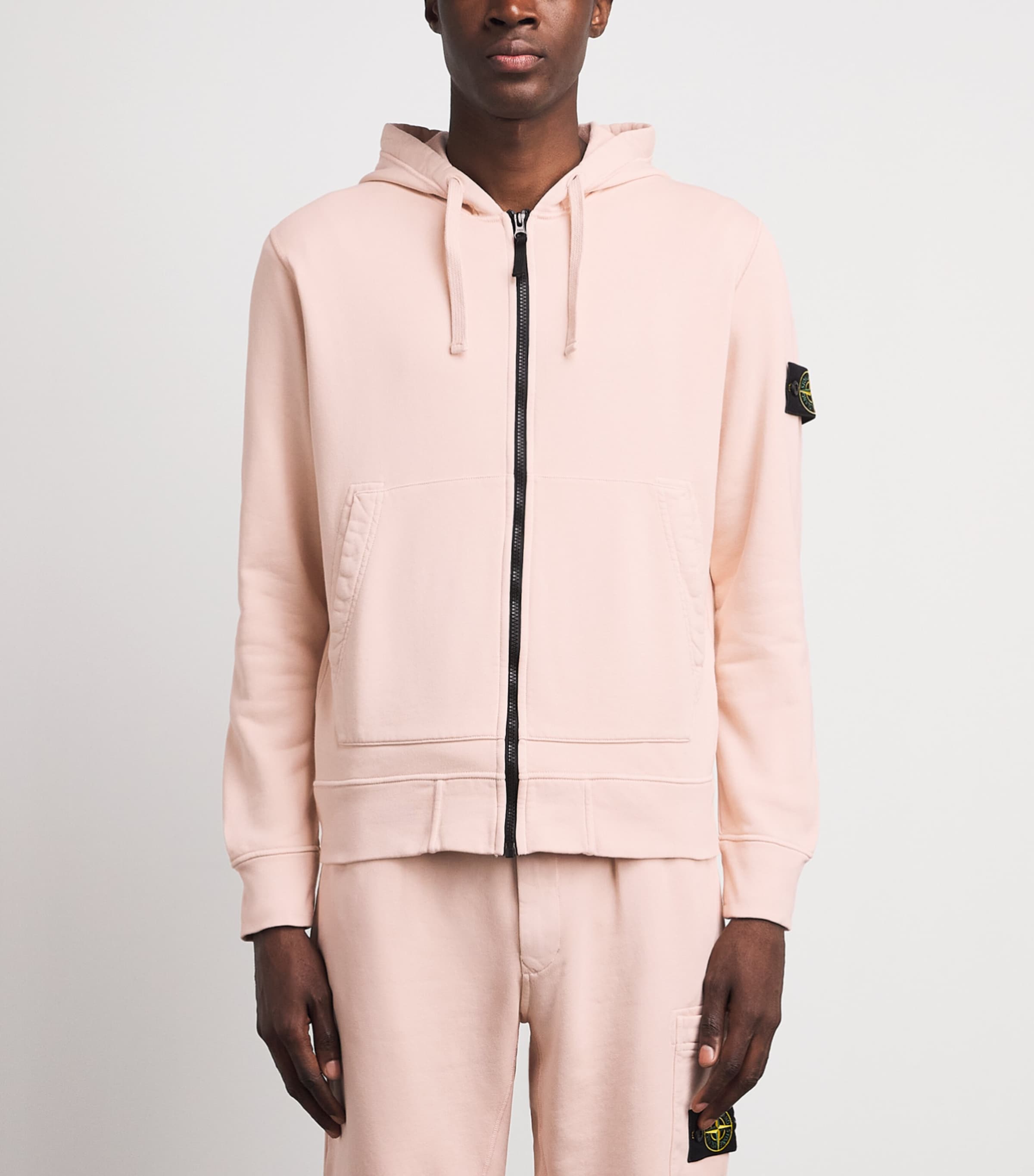 Stone Island Mens Organic Cotton Zip-Up Hoodie Image 4
