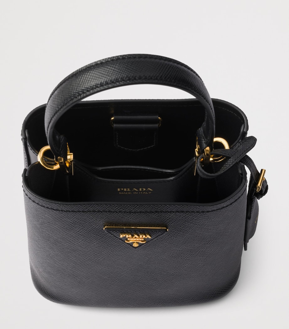 Prada Saffiano Leather Panier Top-Handle Bag Image 4