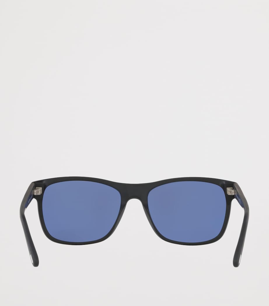 TOM FORD Acetate Giulio Rectangle Sunglasses Black Image 5