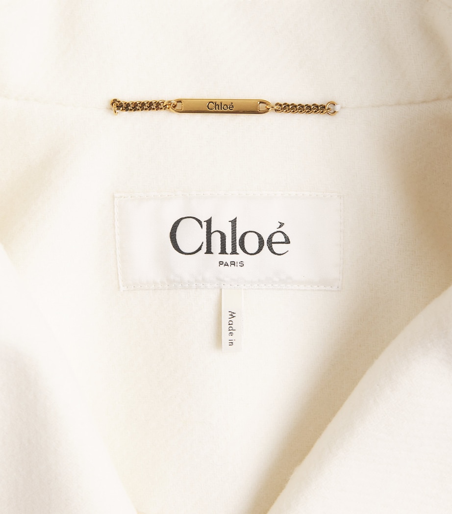 Wool-Blend Double-Breasted Pea Coat EDEN WHITE Image 2