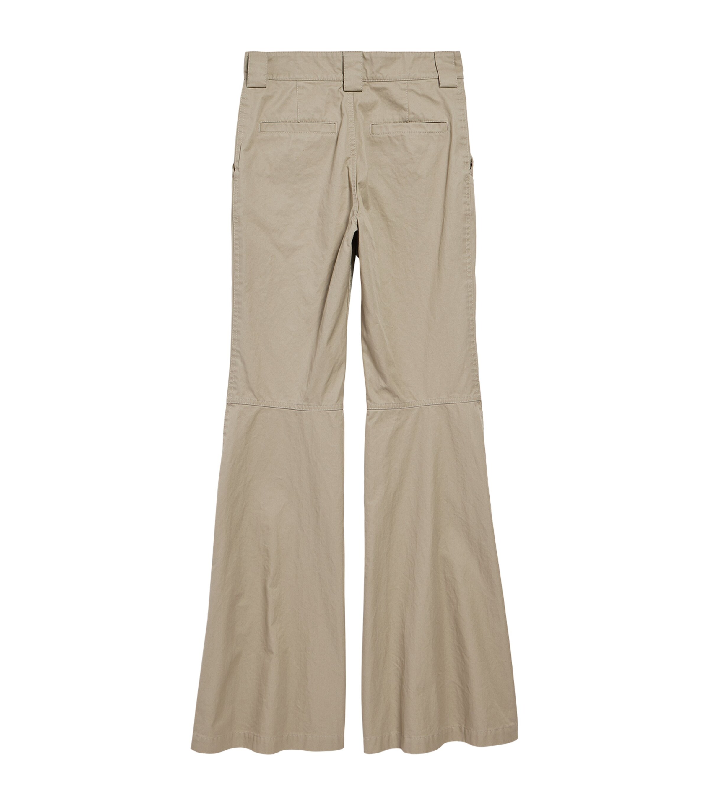 Balenciaga Womens Cotton Flared Trousers Image 3