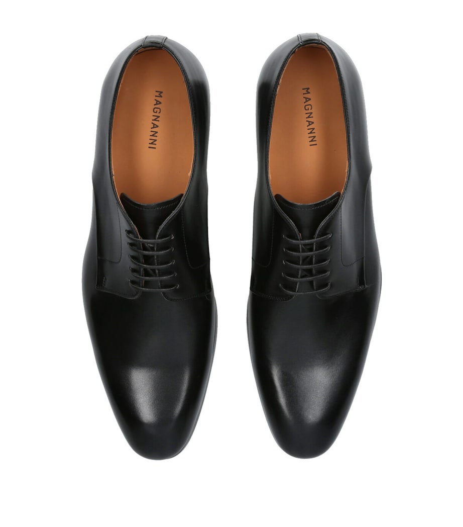 Leather Derby Shoes BLACK Image 4