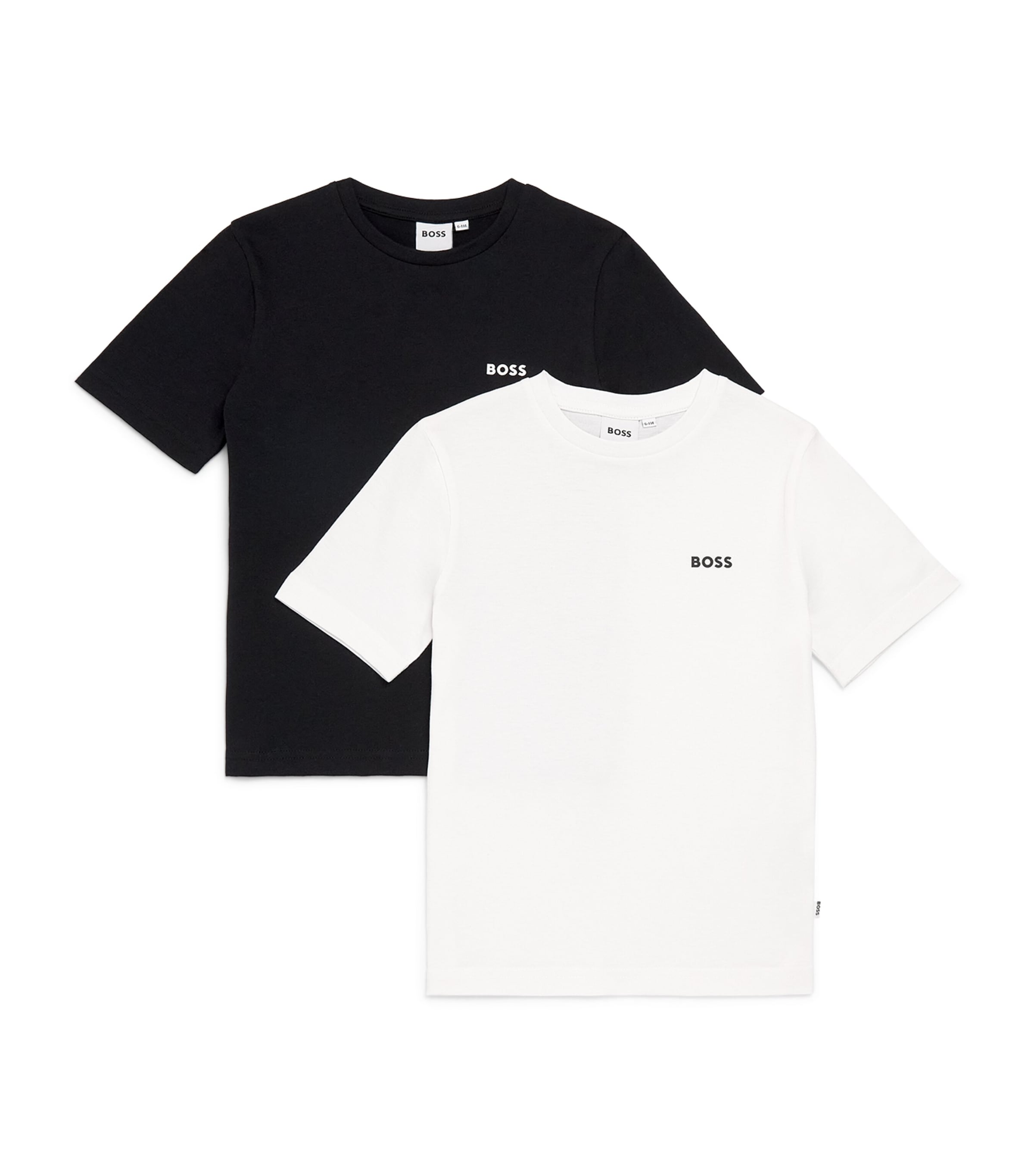 BOSS Kidswear Pack of 2 Logo T-Shirts (4-16 Years) Black White Image 1
