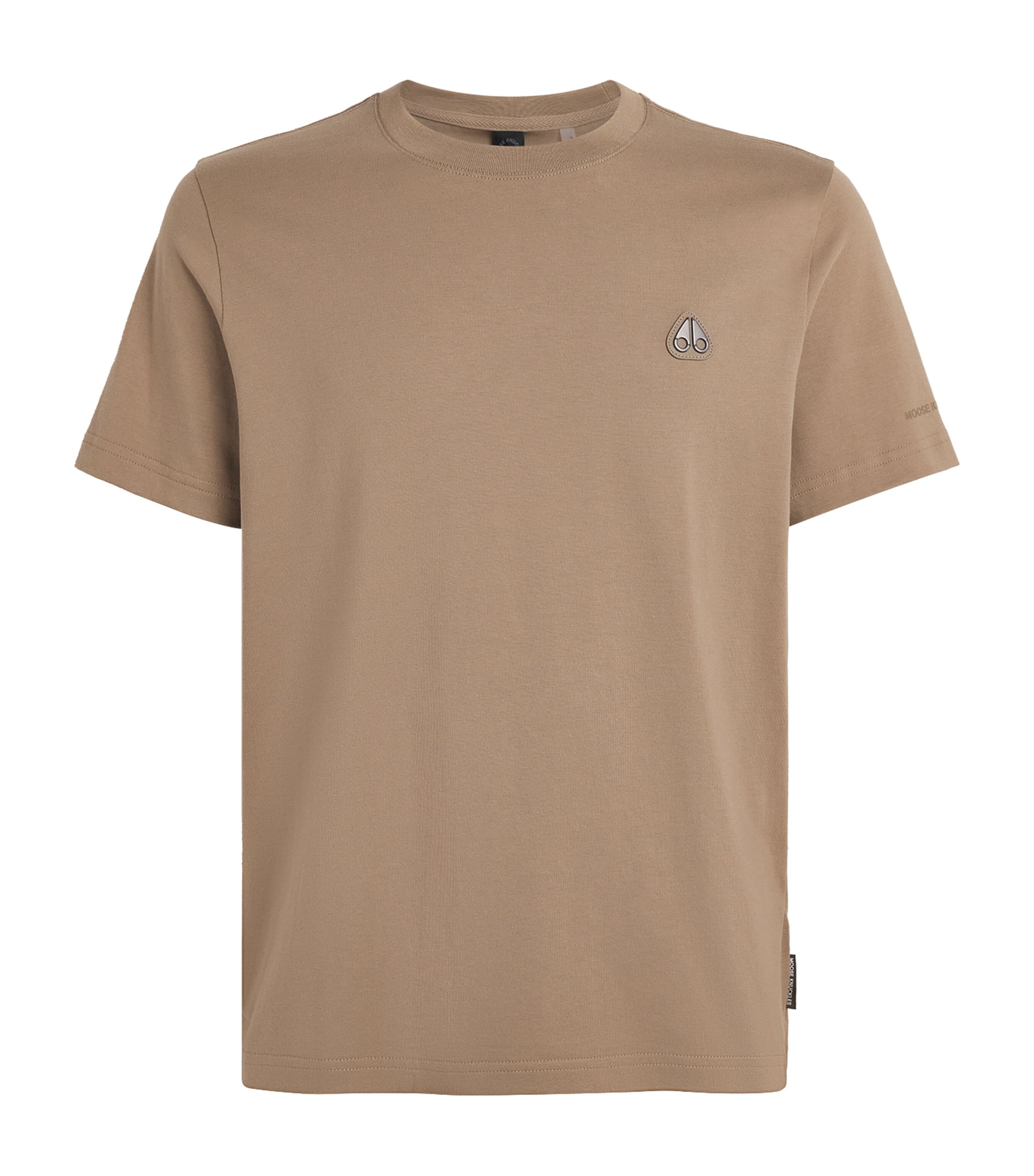 Moose Knuckles Mens Cotton Crescent T-Shirt Ashen Image 1