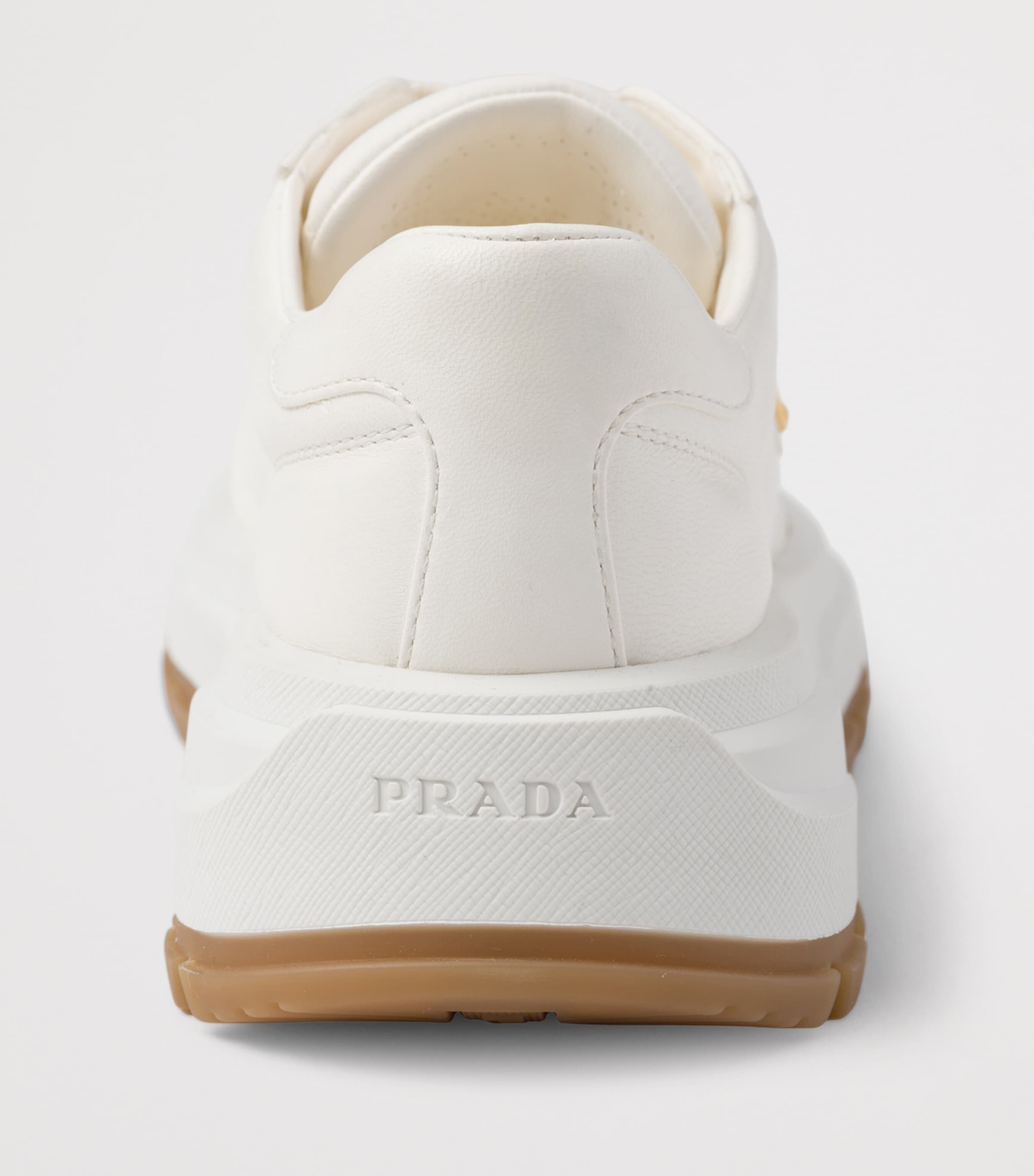 Prada Leather Triangle Sneakers Image 6