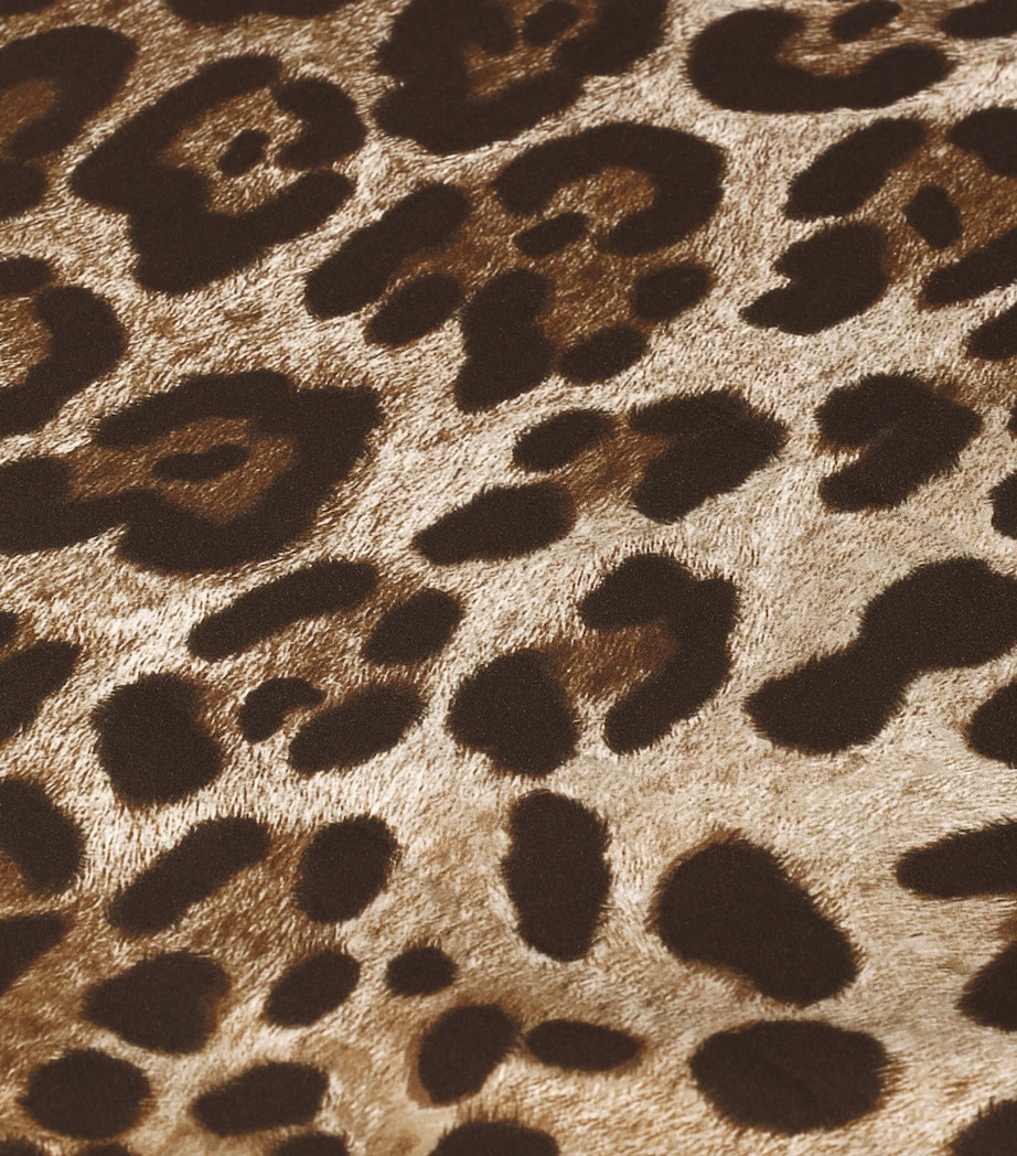 Dolce&Gabbana Casa Set of 2 Cotton Leopard Pillowcases (60cm x 90cm) Leopardo Image 4