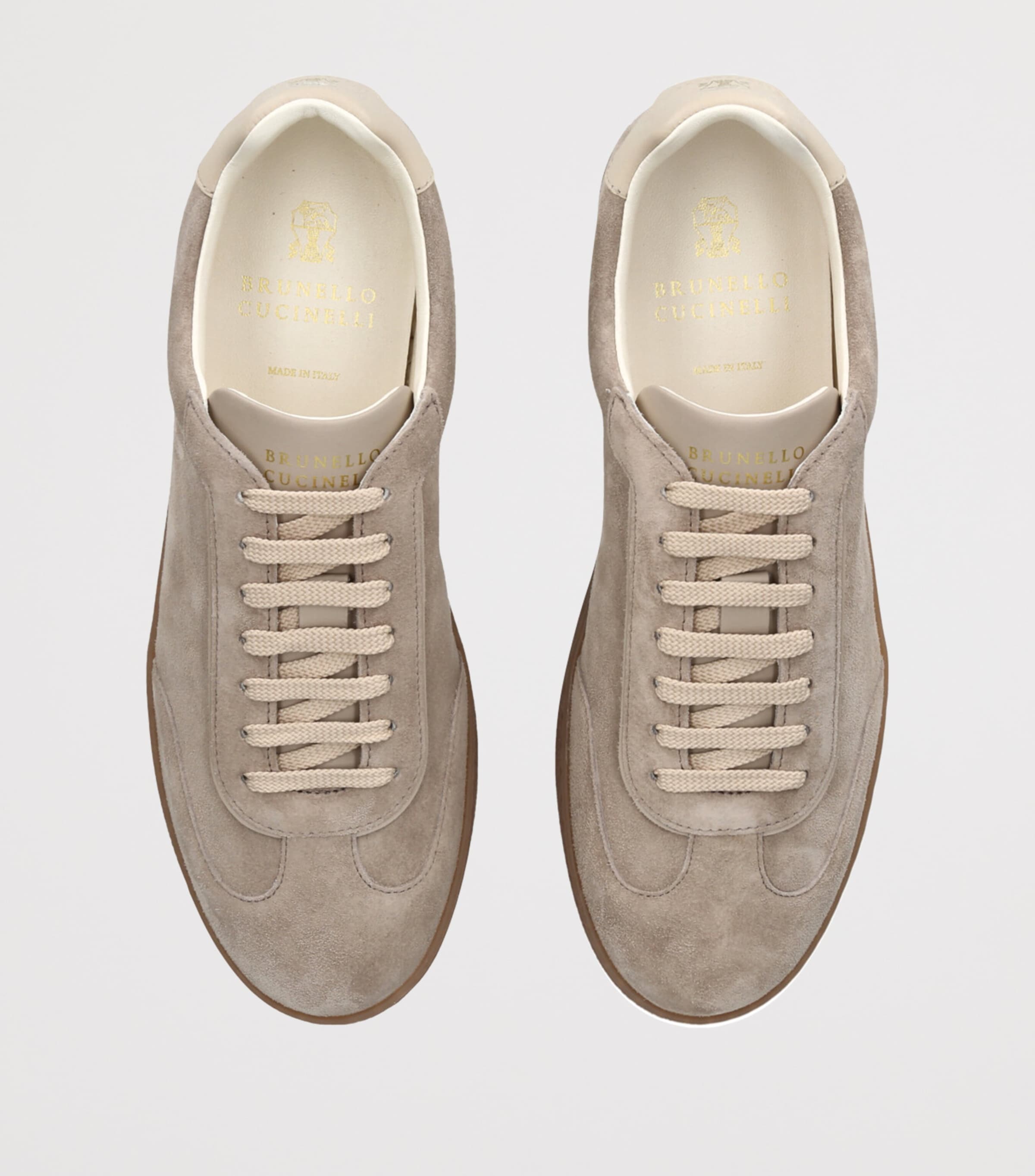 Suede T-Toe Sneakers BEIGE Image 4