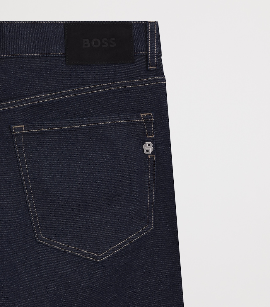 BOSS Mens Stretch-Denim Straight Jeans Image 5