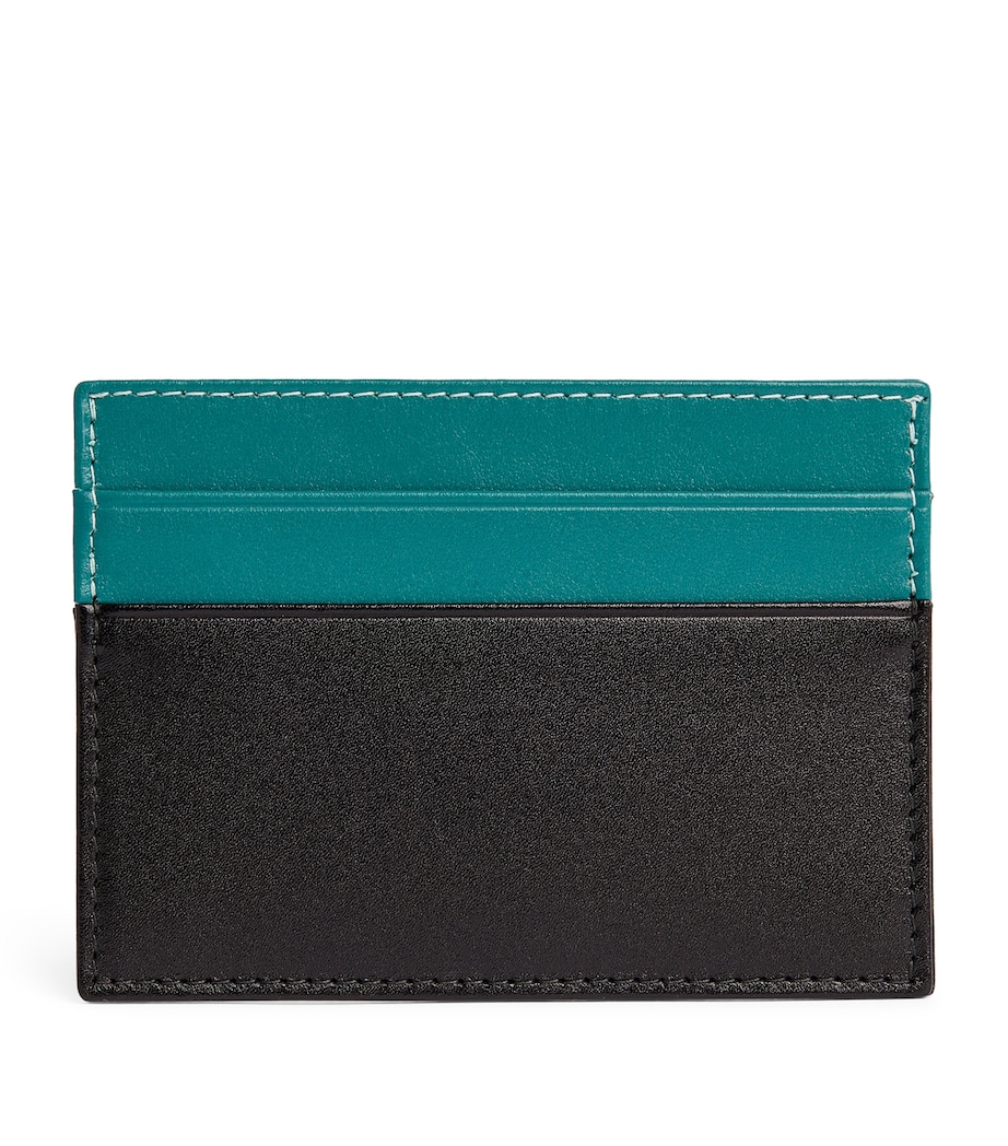 Ettinger Leather Sterling Flat Card Holder Turquoise Image 2