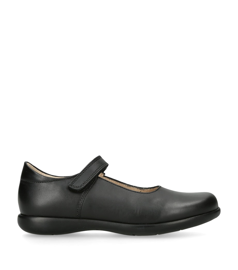 Leather Emily School Shoes BLACK Image 1