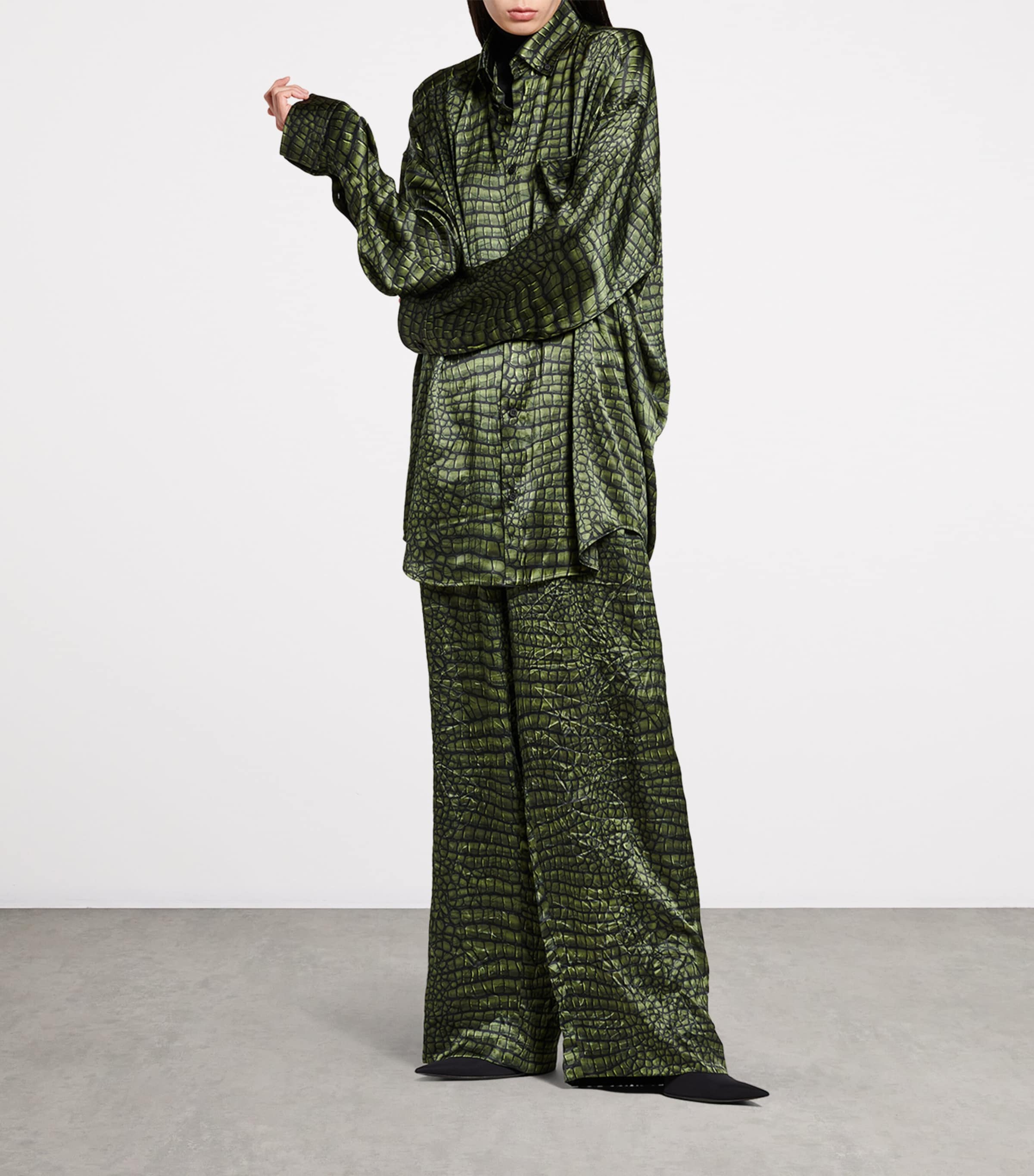 Silk Cocoon Long-Sleeve Shirt 3001 Image 3