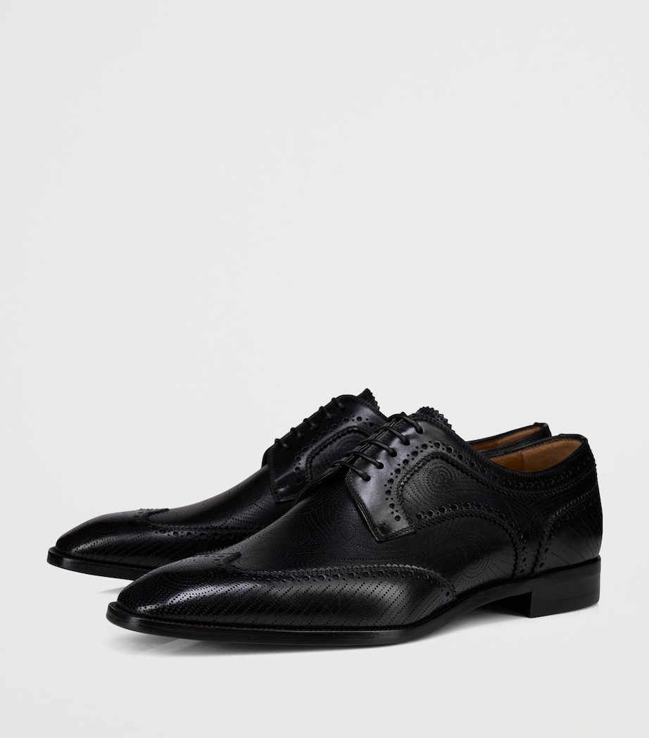 Grave Calf Leather Derby Shoes BK01 Image 2