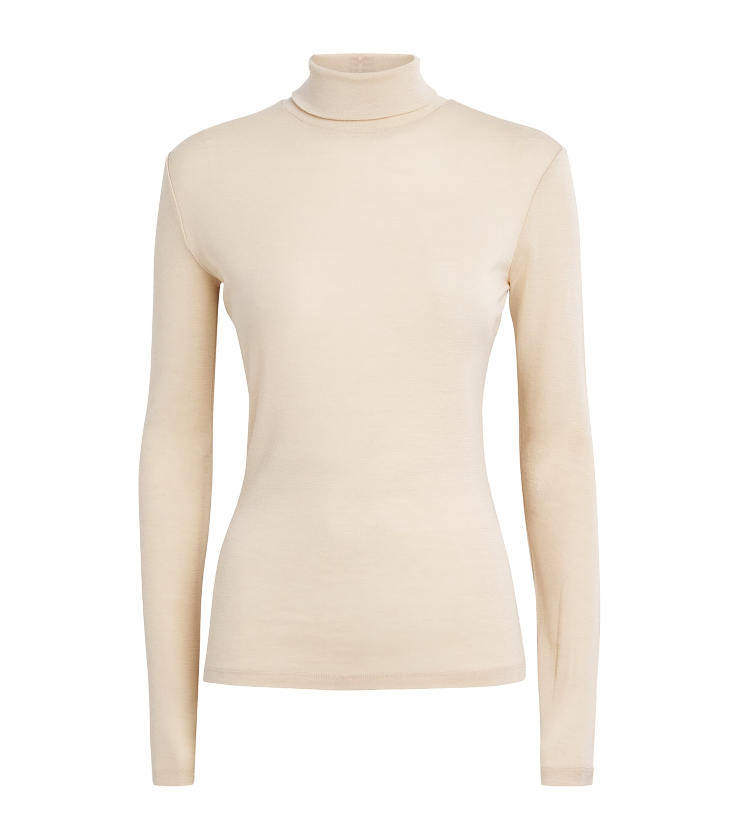 Weekend Max Mara Long-sleeve Rollneck Top In Neutral