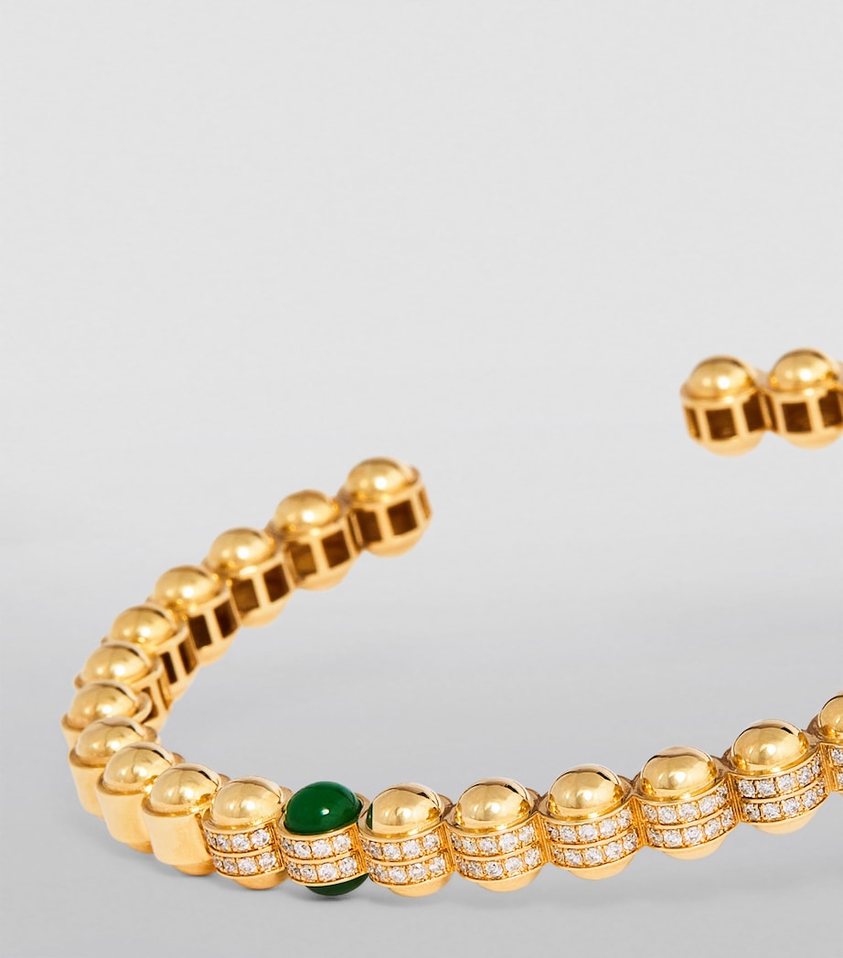 Yellow Gold, Diamond and Enamel The Chlorine Bangle YELLOW GOLD Image 6