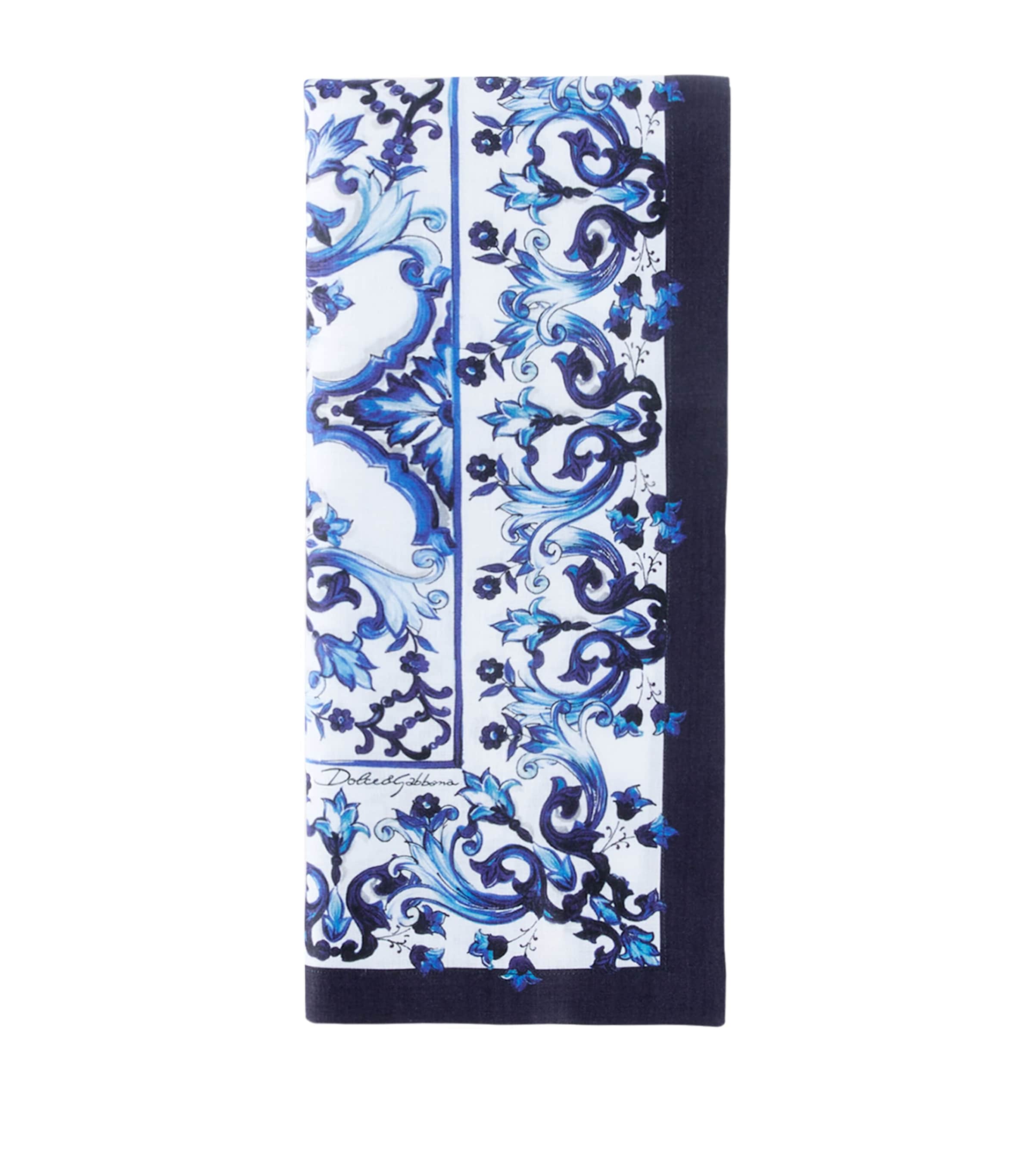 Linen Blu Mediterraneo Majolica Placemat and Napkin Set UB011 MAIOLICA BLU M Image 5