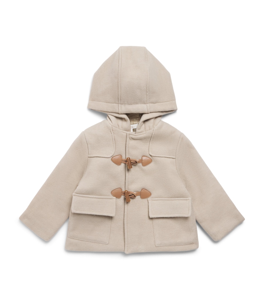 Patachou Hooded Toggle Coat (6 Months-3 Years) Beige Image 1