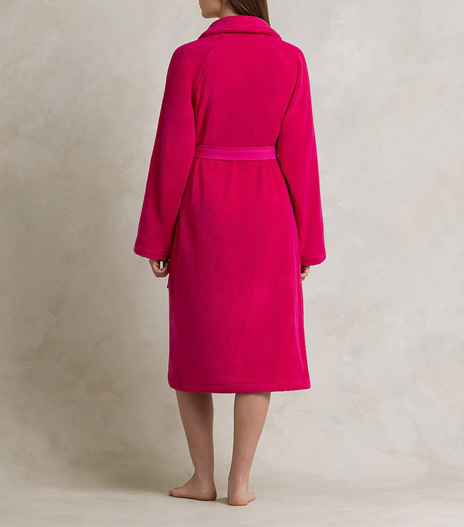 Polo Player Bath Robe SKY PINK Image 4