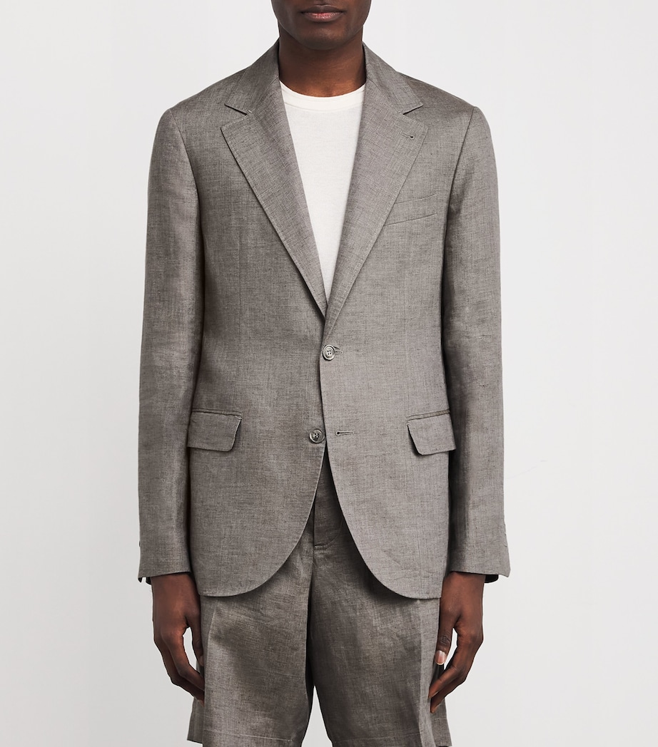 Linen Blazer SMOKE GREY Image 3