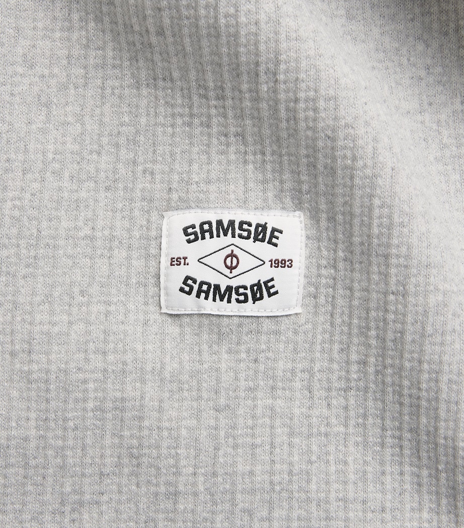 Samsøe Samsøe Mens Sajason T-Shirt Grey Mel. Image 2