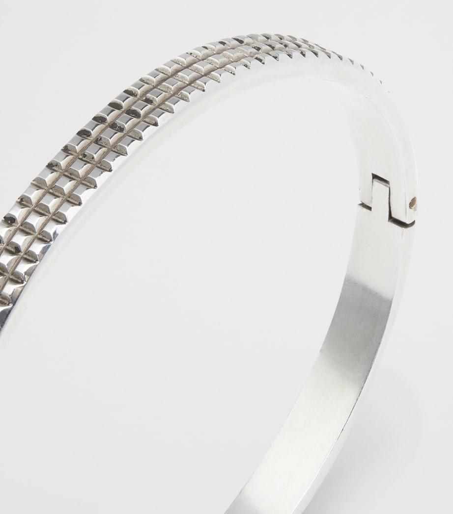 Sterling Silver Hobnail Bracelet 040SILVER Image 7