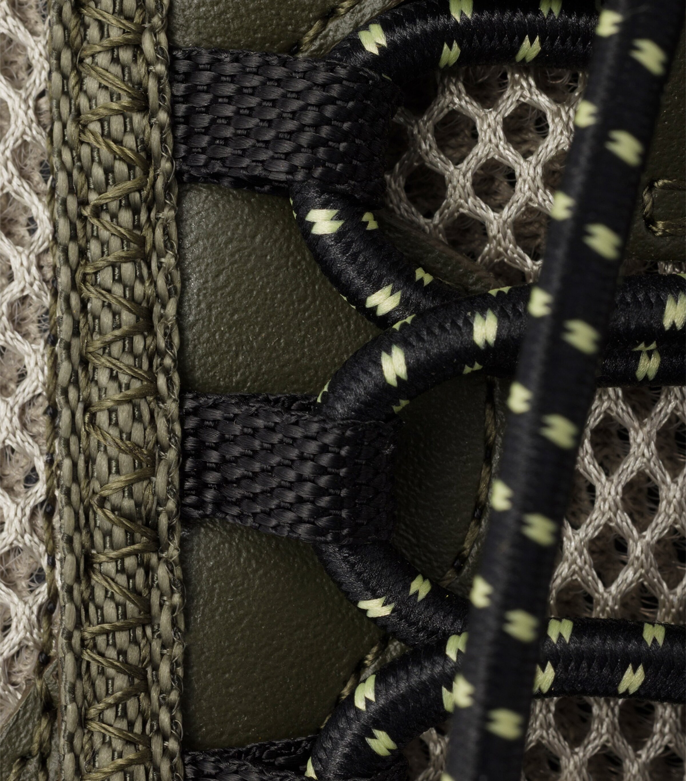Prada Leather-Mesh Speedrock Sneakers Green Image 8