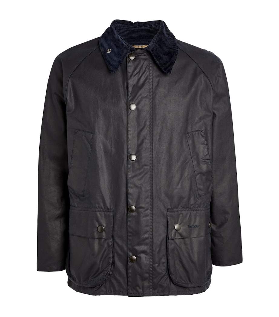 Waxed Bedale Jacket NAVY Image 1
