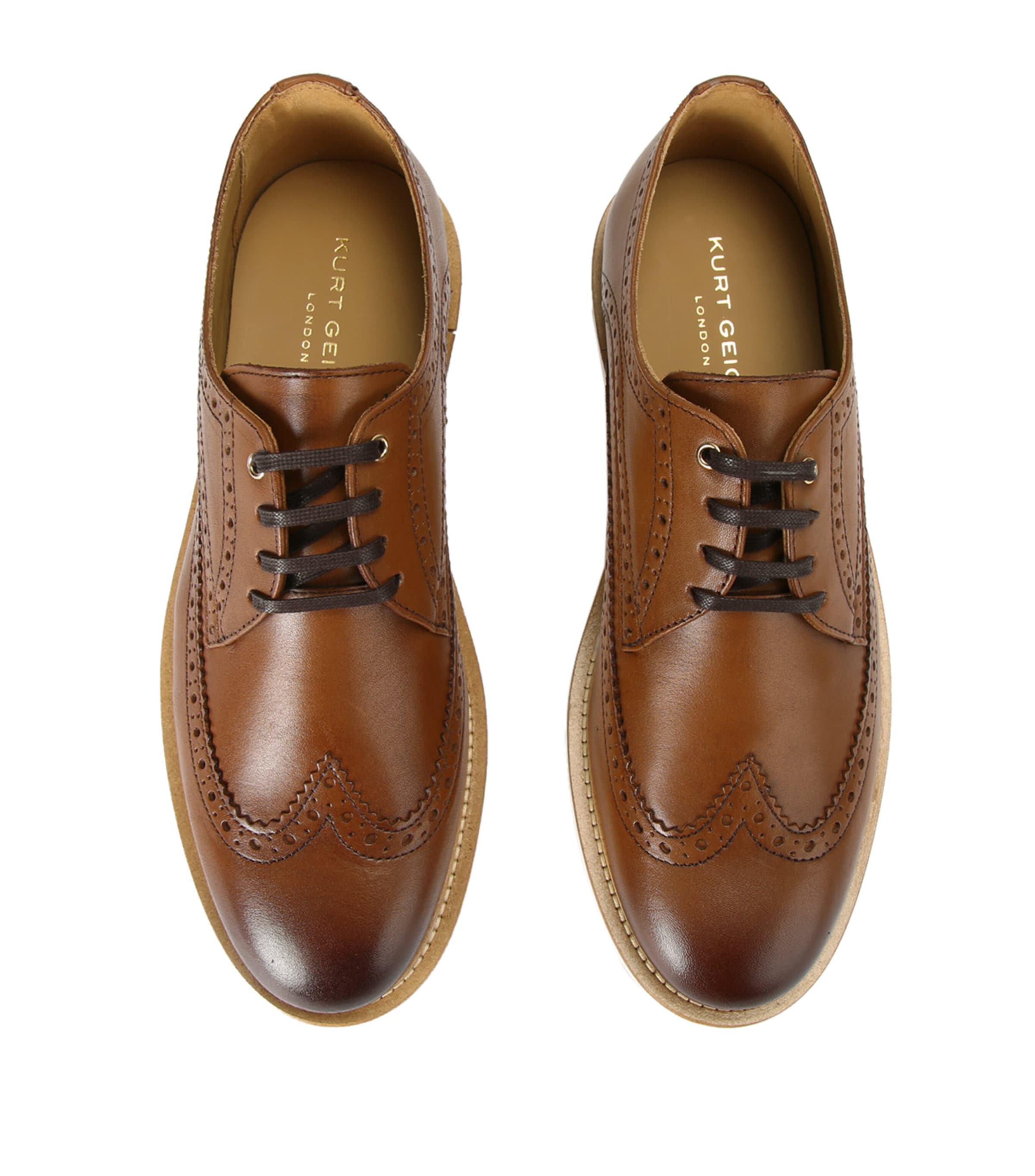 Leather Bank Brogues TAN Image 4