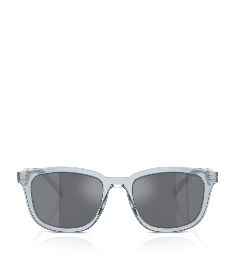 Prada Acetate Pillow Sunglasses Clear Image 1