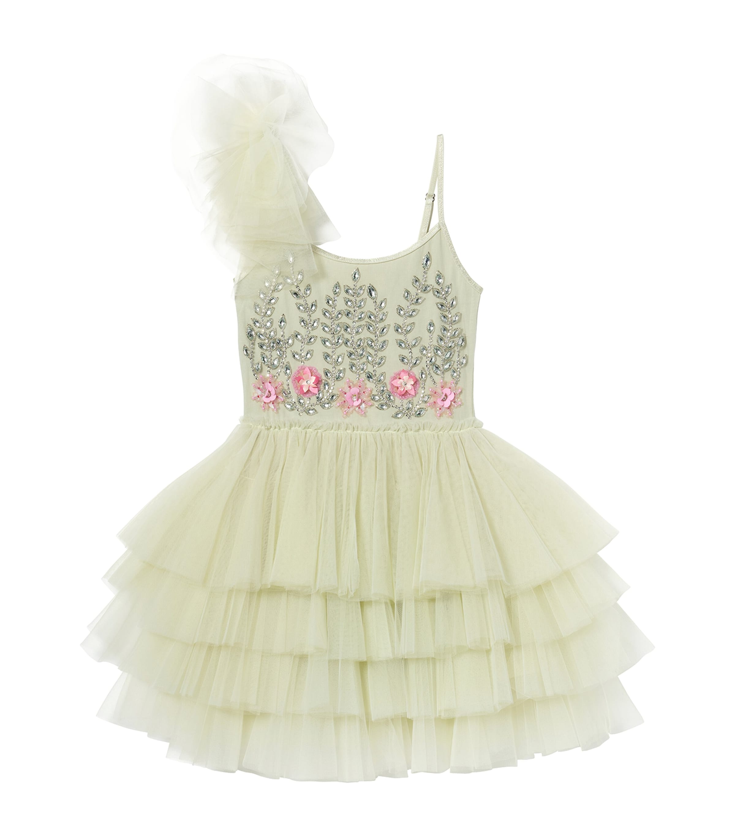 Tutu Du Monde Ruffled Marina Fleur Dress (2-11 Years) Fod Green Image 1
