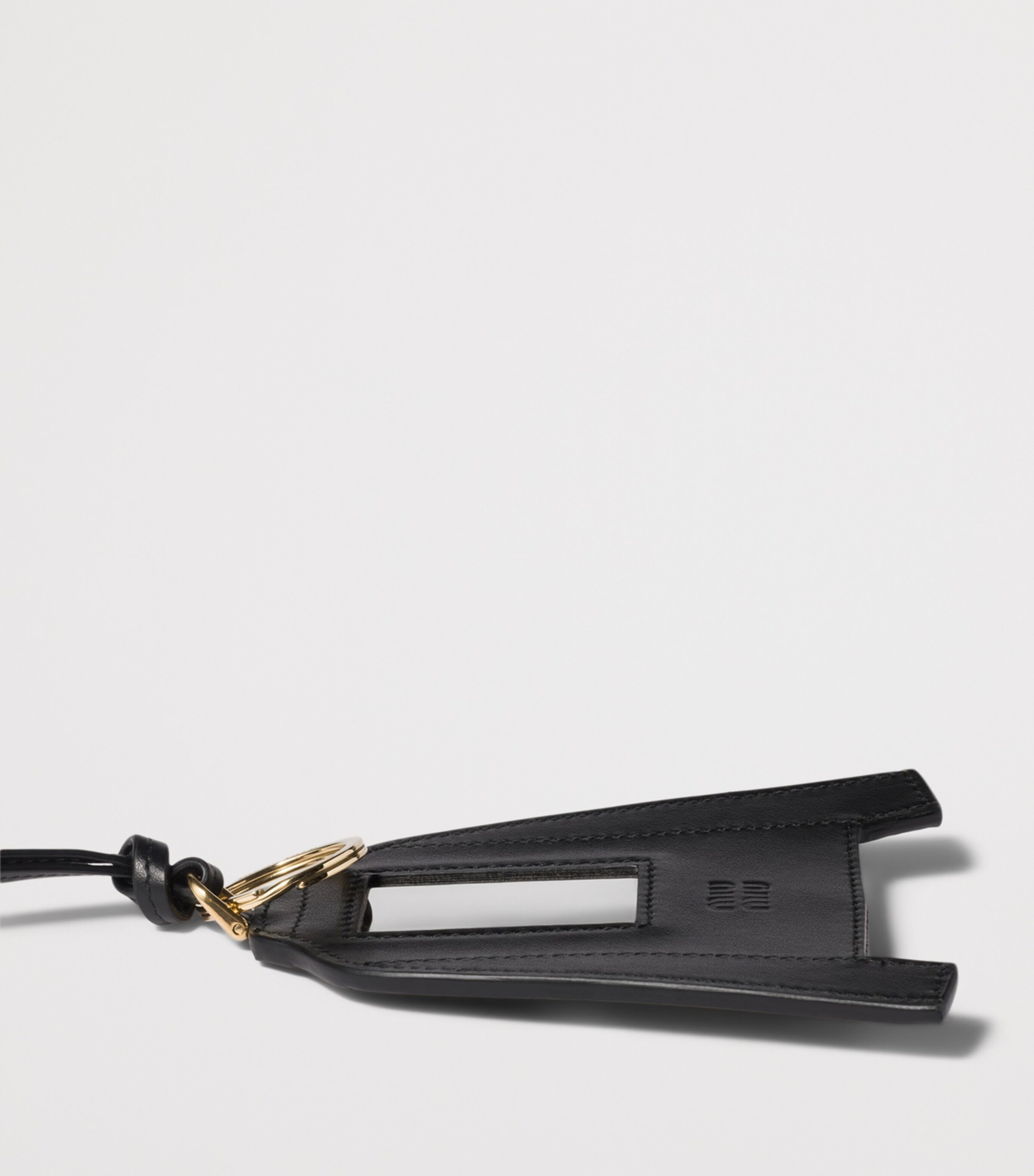 Miu Miu Leather Polo Shirt Keyring Image 3
