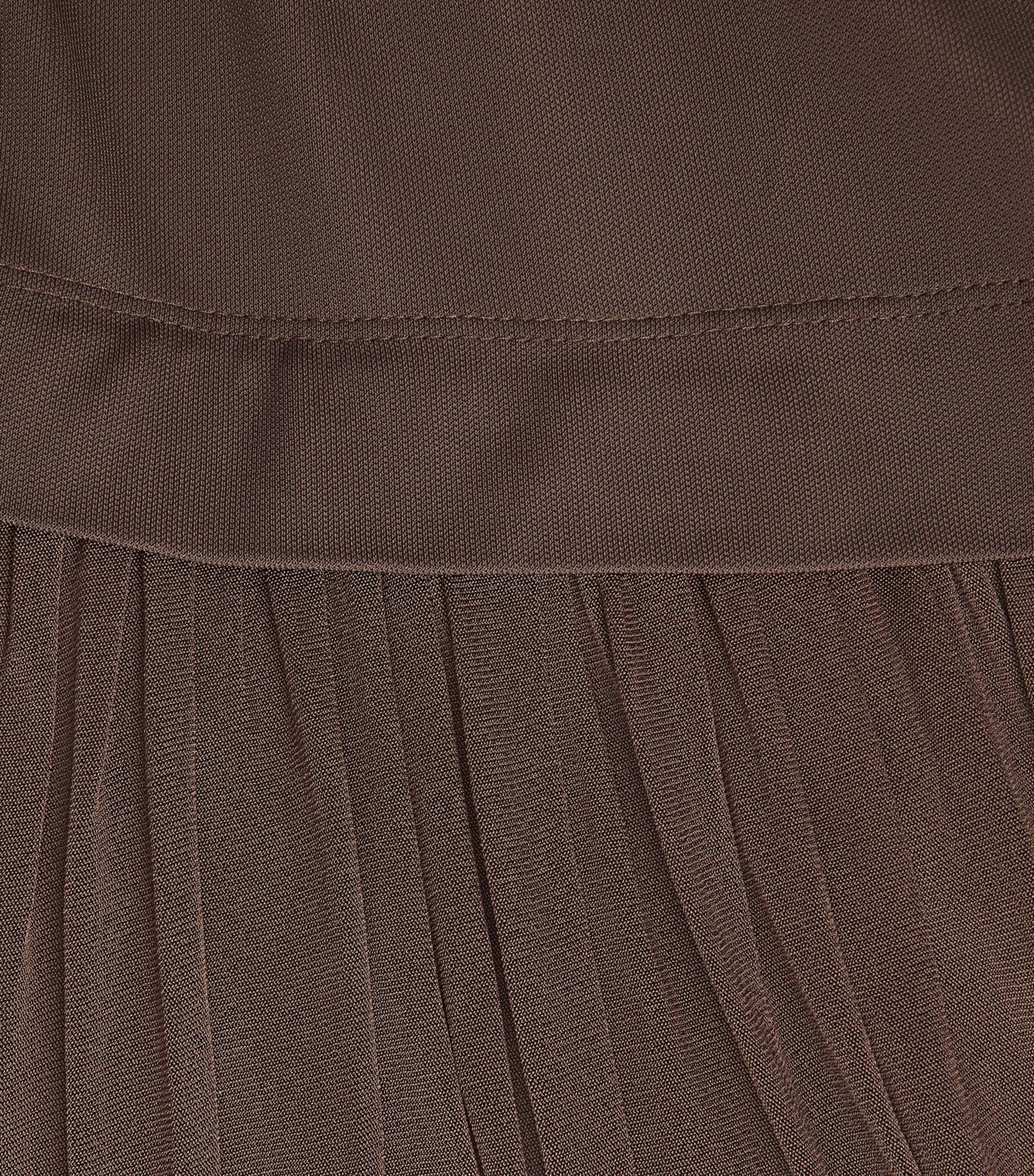 Jersey Tie-Back Maxi Dress DARK BROWN Image 5