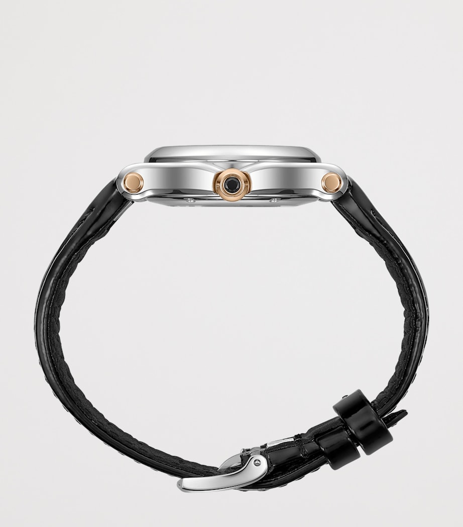 Stainless Steel, Rose Gold and Diamond Happy Sport Watch 30mm ROSE GOLD/STAINLESS Image 3