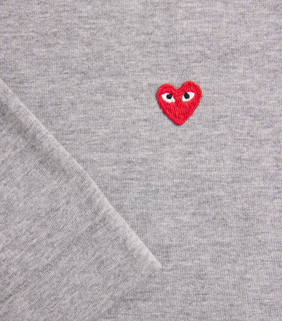 Cotton Mini Heart Logo T-Shirt 1 - GREY Image 5