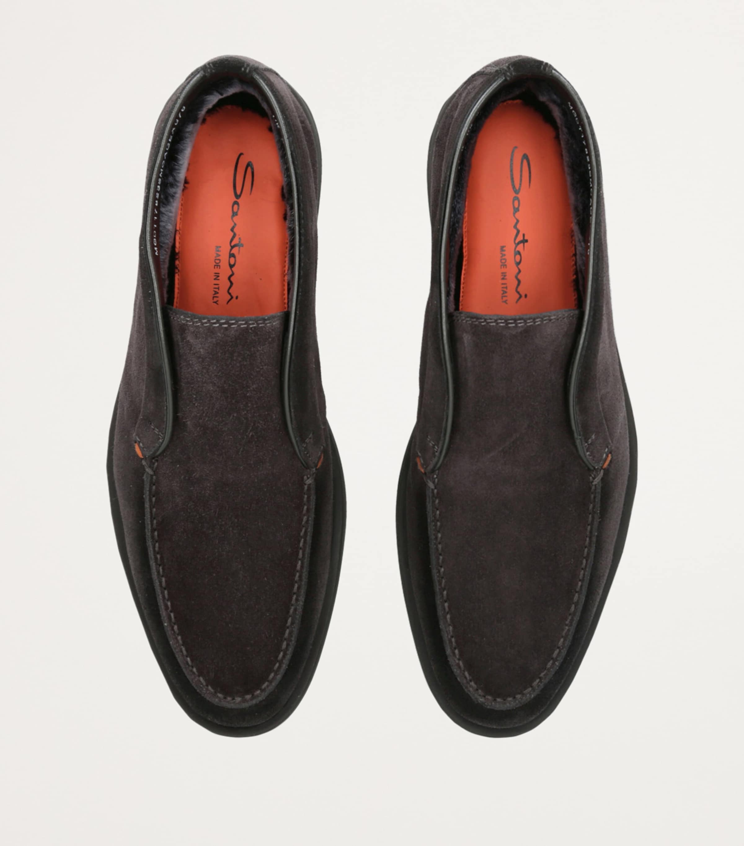 Suede Detroit High-Top Loafers GREY/DARK Image 4