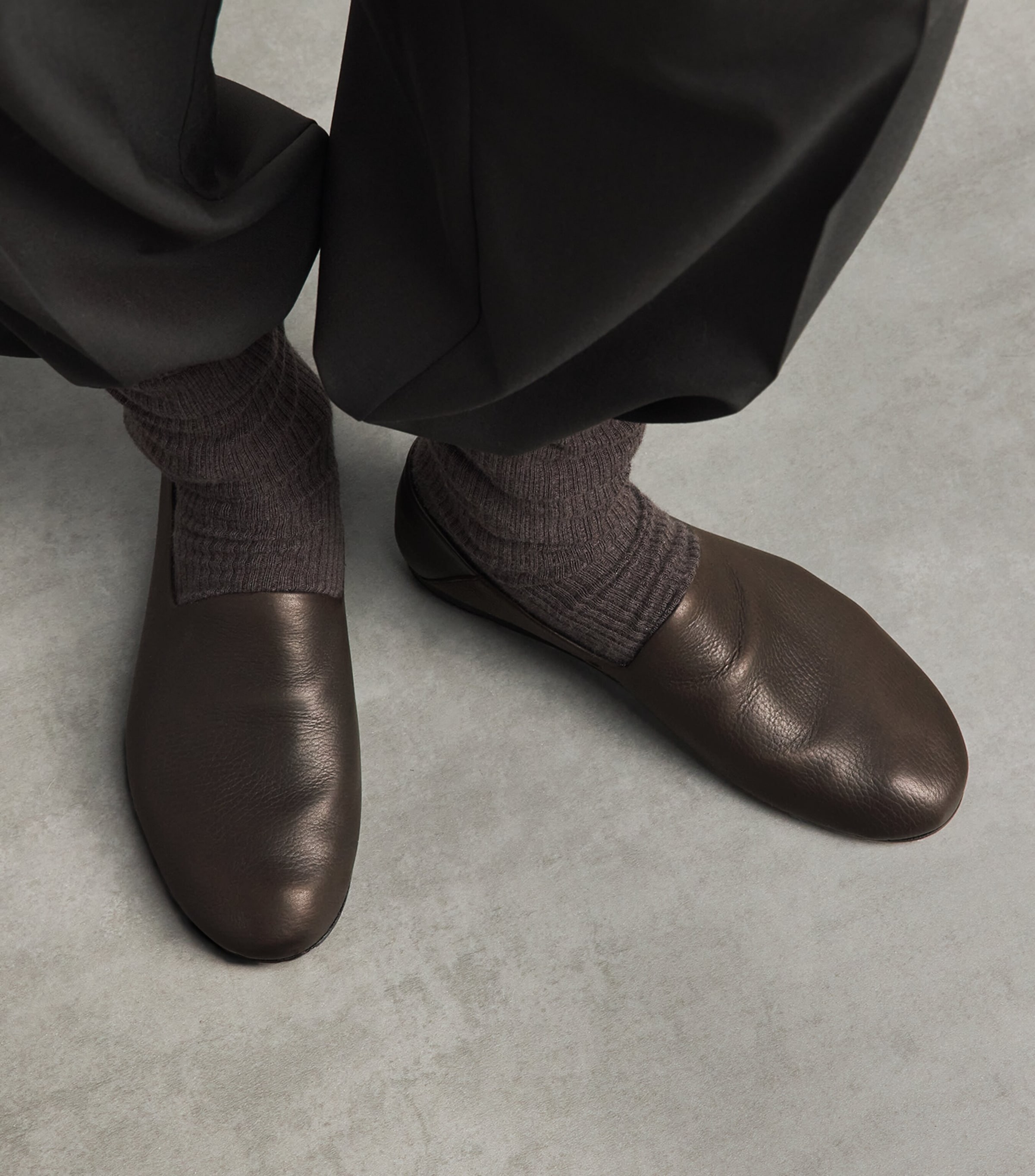 Jacquemus Leather Loafers Dark Brown Image 2