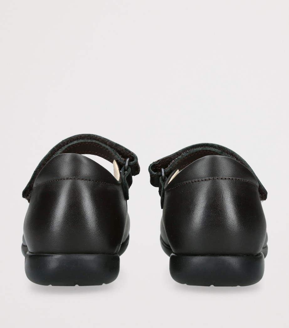 Leather Emma School Shoes DARK BROWN Image 2